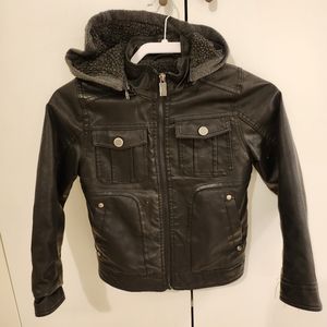 Boys leather like jacket Size 7